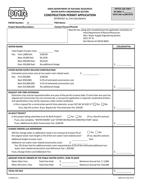 Permit Application & Fees .